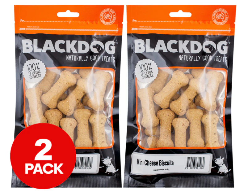 2 x Blackdog Mini Biscuits Cheese 150g