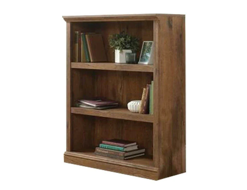 Emalie 3-Shelf Display Bookcase - Vintage Oak - Oak