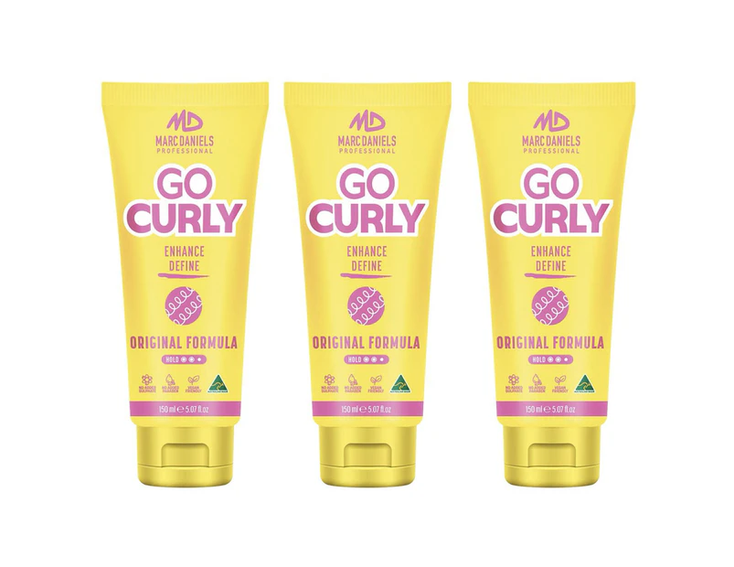 Marc Daniels Go Curly Enhance Define Curls 150ml 3 Packs