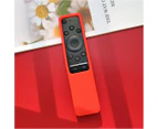 Remote Control Cover Soft Waterproof Silicone Thickened Anti-Drop Remote Control Protector for Samsung Q70Q60Q80-Red