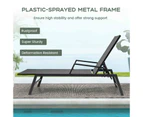 Costway Outdoor Chaise Lounger Adjustable PE Rattan Garden Bed Chair Anti-UV Patio Recliner Yard Poolside Beach