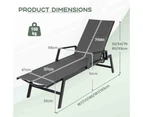 Costway Outdoor Chaise Lounger Adjustable PE Rattan Garden Bed Chair Anti-UV Patio Recliner Yard Poolside Beach