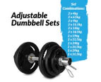 4kg - 31.5kg Adjustable Olympic Dumbbell Set