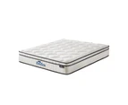 Bedra Double Mattress Luxury Boucle Fabric Euro Top Pocket Spring Bed Medium 22cm