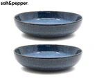 Set of 2 Salt & Pepper 28cm Bowl Food Bowls - Ink