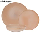 Salt & Pepper 12-Piece Hue Dinner Set - Toffee