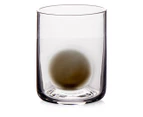 Set of 4 Salt & Pepper 400mL Industry Tumbler Glasses - Clear/Black