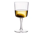 Set of 4 Salt & Pepper 375mL Industry Wine Glasses - Clear/Black
