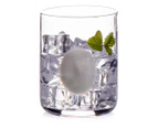 Set of 4 Salt & Pepper 400mL Industry Tumbler Glasses - Clear/White