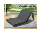 S.E. Folding Mattress Foldable Fabric Sofa Lounge Chair Foam Portable Single