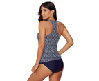 Azura Exchange Diamond Print Beach Tankini Swimsuit - Multicolor