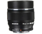 Olympus 75mm f/1.8 Lens - Black - Black