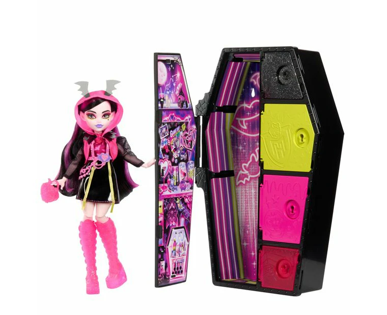 Monster High Skulltimate Secrets Neon Frights Draculaura (12.75'')