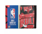 Chicago Bulls Quilt Cover Set - Red