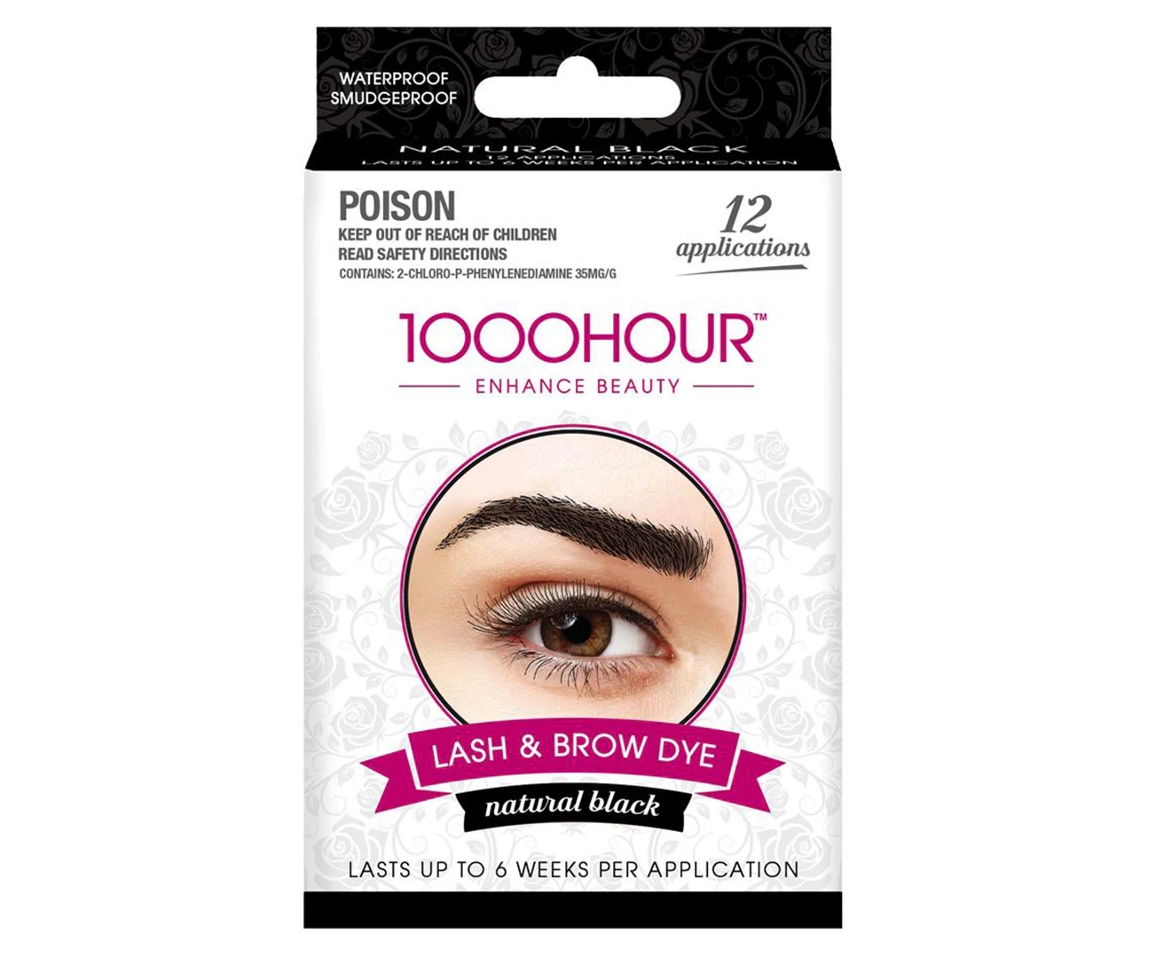 1000 Hour Eyelash & Brow Dye Kit - Natural Black