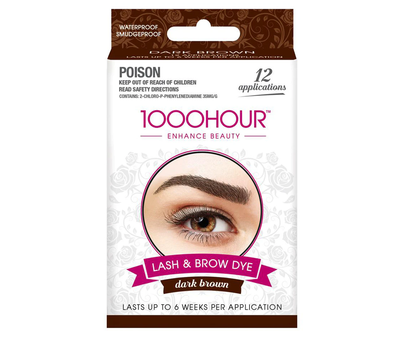 1000 Hour Eyelash & Brow Dye Kit - Dark Brown