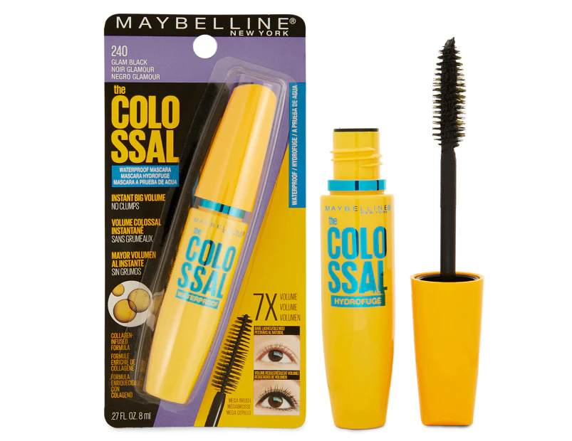 Maybelline The Colossal Waterproof Mascara 8mL - Glam Black
