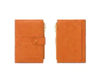 Wallet for Women Bifold Card Holder with Zipper Pocket Ladies Purse - Orange