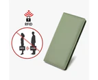 Slim Thin Leather RFID Blocking Credit Card Holder Bifold Clutch Wallets for Women - Green