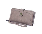 Wallet for Women Leather Long RFID Blocking Bifold Zipper Pocket Card Holder with ID Window