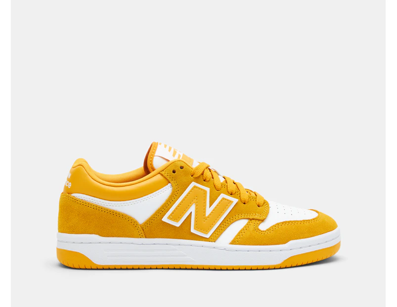 New Balance Men's 480 Sneakers - White/Varsity Gold