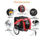 Pawz Pet Bike Trailer Foldable Pet Stroller Outdoor Cycling With Sunroof Large