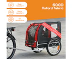 Pawz Pet Bike Trailer Foldable Pet Stroller Outdoor Cycling With Sunroof Large