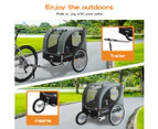 Pawz Pet Stroller Bike Trailer Foldable Pet Trailer 3-IN-1 Outdoor Sunroof