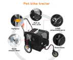 Pawz Pet Stroller Bike Trailer Foldable Pet Trailer 2-IN-1 Outdoor Sunroof