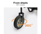 Pawz Pet Stroller Bike Trailer Foldable Pet Trailer 2-IN-1 Outdoor Sunroof