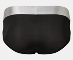 Calvin Klein Men's Reconsidered Steel Microfibre Hip Briefs 3-Pack - Black/Teal/Lime