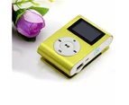 Usbclip Mp3 Player Lcdscreen Support 32Gb Micro Sd Tf Card Golden Brown