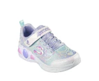 Skechers Girls' S-Lights Princess Wishes Sneakers - Lavender/Multi