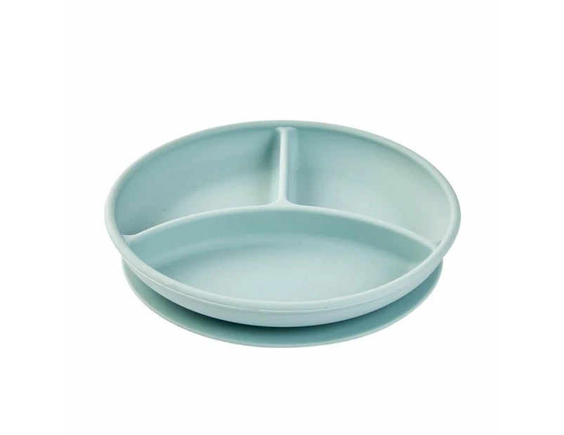 Silicone Suction Divided Plate - Anko - Green