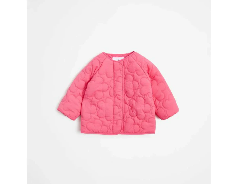 Target Baby Flower Quilted Jacket - Pink
