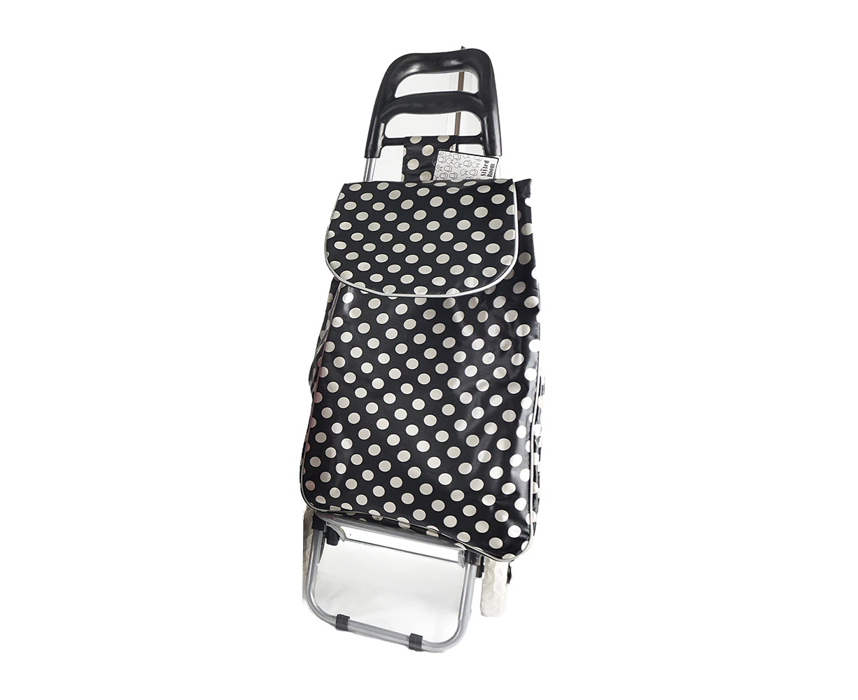 The Styled Room Portable Shopping Trolley Polka Dots Pattern Assorted