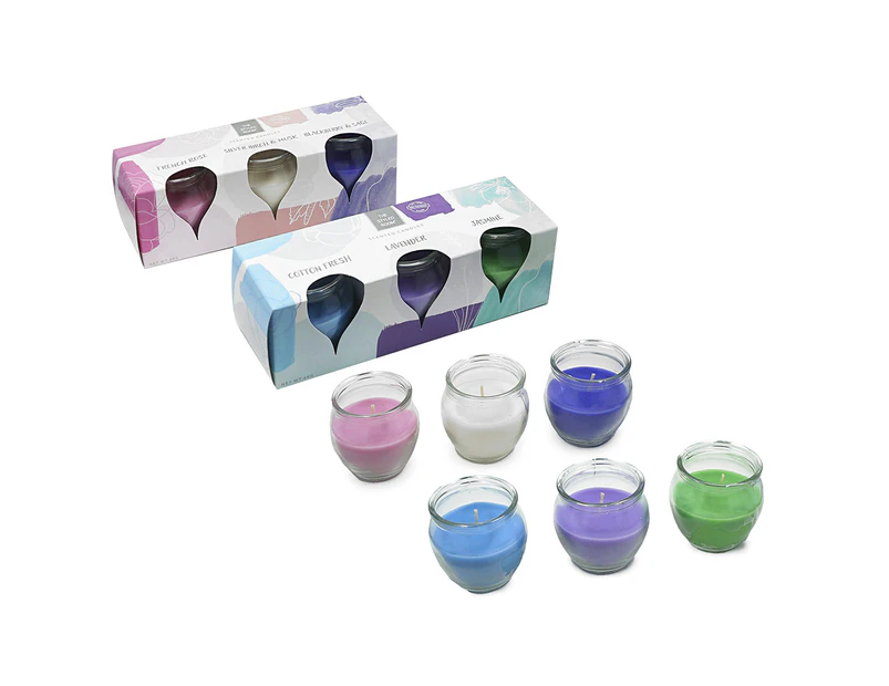 12pc The Styled Room Scented Home Living Decor Candles 60 Grams Assorted Colours