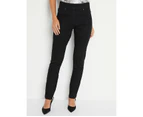 NONI B - Womens Jeans - Black Cropped - Cotton Pants - Regular - Casual Fashion - Winter - Elastane - Mid Rise - Pull On Trousers - Work Clothes - Black