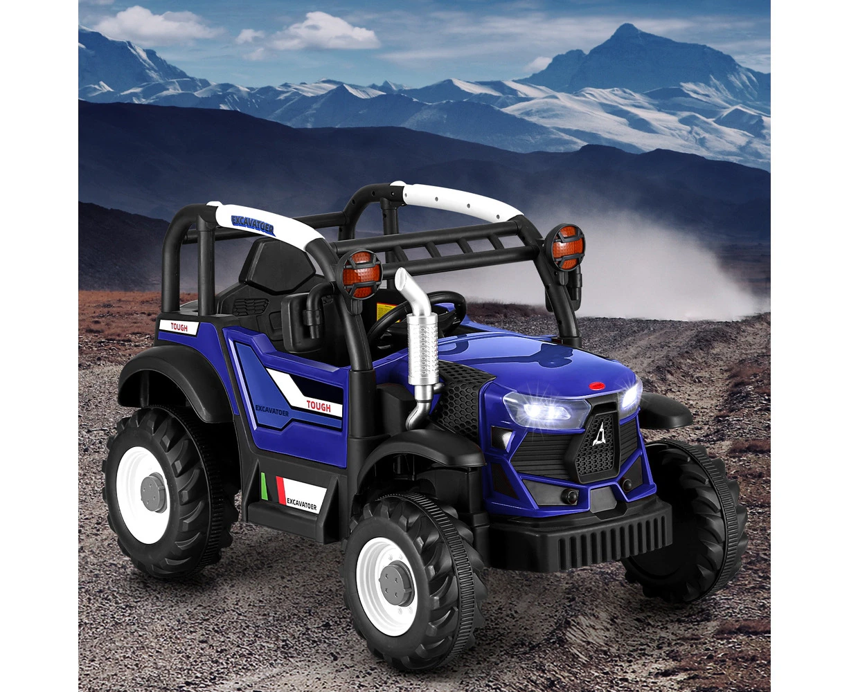 Rigo Kids Electric Ride On Car Off Road Jeep Remote 12V Blue