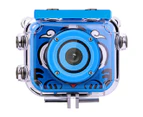 Kids Camera Waterproof Gift Toy - Underwater Camera for Kids 1080P Camcorder DV Toddler Camera Children's riding camera-blue NIFIX