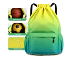 Drawstring Basketball Sports Backpack Gym Bag Sackpack String Sack Pack Bags Swimming Backpack Black