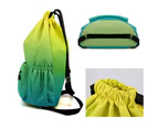 Drawstring Basketball Sports Backpack Gym Bag Sackpack String Sack Pack Bags Swimming Backpack Green
