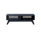 Kodu Clancy Coffee Table 2 doors black woodgrain