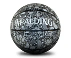 Spalding Paisley Size 6 Outdoor Basketball - Black/White