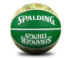 Spalding x Stranger Things Hawkins Size 7 Outdoor Basketball - Green/Yellow