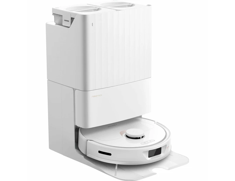 Roborock Q Revo Robot Vacuum and Mop, Auto-Drying, Auto Mop Washing Station - White
