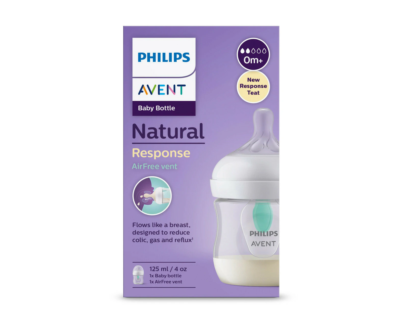 Avent Natural Response Bottle 125mL