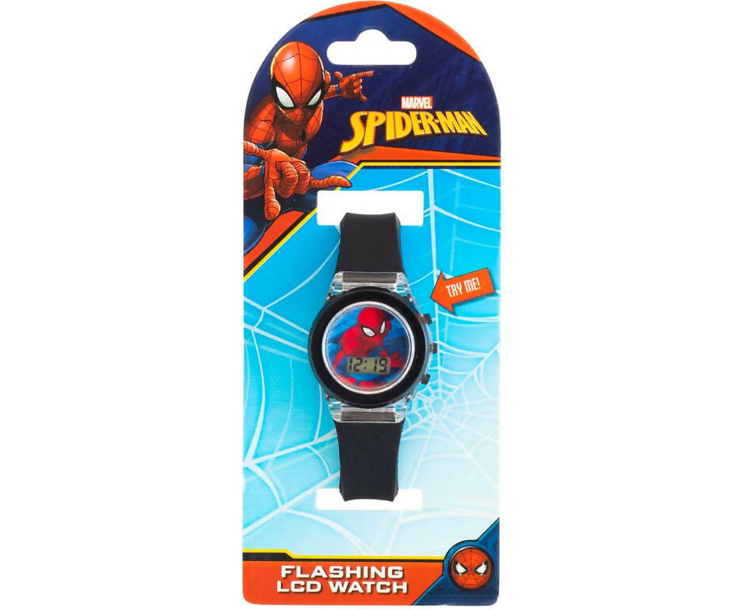 You Monkey Marvel Spiderman Flashing LCD Watch