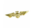 Gold Aviator Pin Metal Badge Senior Pilot Aircrew