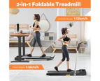 ADVWIN Treadmill Under Desk Walking Pad w/400mm Running Belt, Electric Foldable Walking Running Machine for Home Office Exercise Fitness